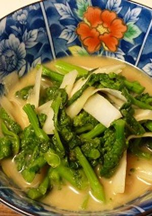 菜の花とウドの辛子酢味噌和え-レシピのメイン写真