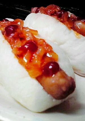 レンジで簡単◇カレーオニオンホットドック-レシピのメイン写真