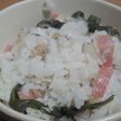 じゃことベーコンと大葉のまぜご飯