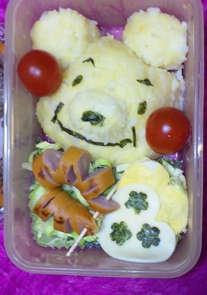 簡単キャラ弁★立体!!プーさん-レシピのメイン写真