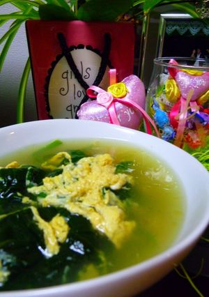 ☆ほうれん草で中華ｽｰﾌﾟ☆-レシピのメイン写真