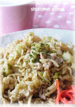 息子が作ってくれた☆そばめし-レシピのメイン写真