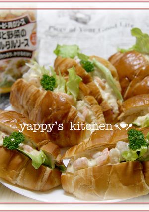 エビ入りタルタル朝食パンღ ..ღ-レシピのメイン写真