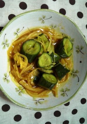 簡単！止まらない★キュウリのカレー漬け-レシピのメイン写真