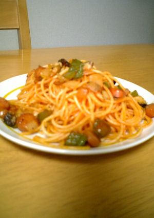 ナポリタンにもお酢-レシピのメイン写真