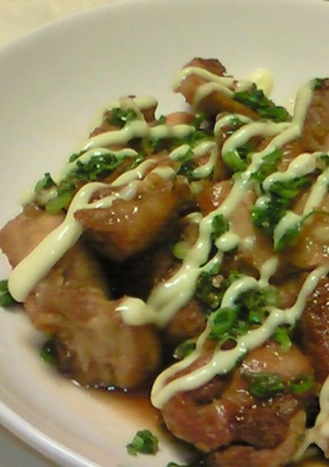節約！鶏肉もも肉の照り焼き☆ねぎマヨ風〜-レシピのメイン写真
