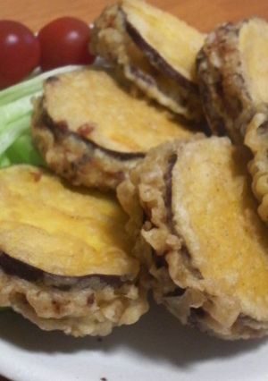 ★さつまいものひき肉はさみ揚げ★-レシピのメイン写真