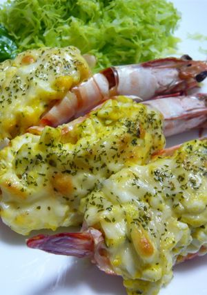 ☆有頭エビのタルタルチーズ焼き☆-レシピのメイン写真