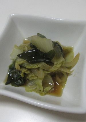 キャベツと葱の醤油蒸し-レシピのメイン写真