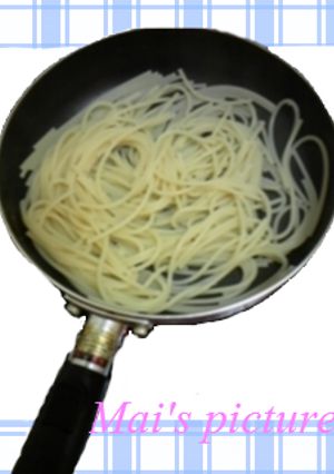 簡単！節約！フライパンでパスタの麺茹で♪-レシピのメイン写真