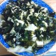 蒸しキャベツと豆腐のサラダ
