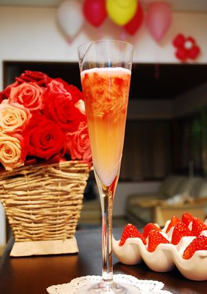 クラッシュ苺のシャンパン風☆ノンアルコール-レシピのメイン写真