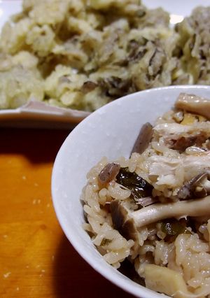 金目鯛の干物で炊き込みご飯-レシピのメイン写真