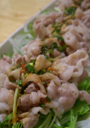 ゆで豚肉のニンニク醤油-レシピのメイン写真