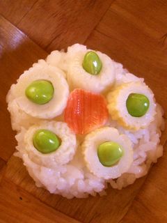 ★キャラ弁に!!!お花おにぎり★-レシピのメイン写真