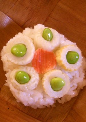 ★キャラ弁に!!!お花おにぎり★-レシピのメイン写真