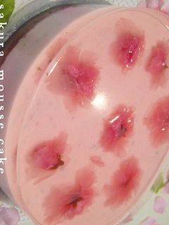 桜のムースケーキ♪-レシピのメイン写真