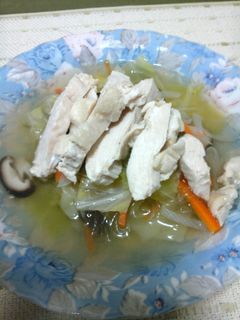 ジューシー蒸し鶏と野菜のスープ-レシピのメイン写真