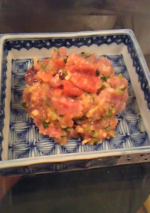 鯵のなめろう(梅)-レシピのメイン写真