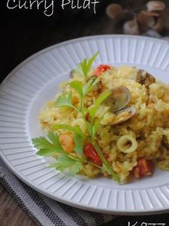 シーフード カレーピラフ-レシピのメイン写真