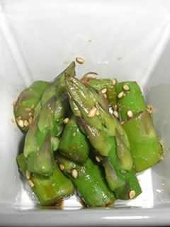 アスパラの胡麻和え♪-レシピのメイン写真