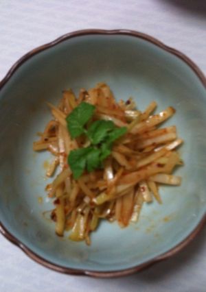 大根の皮で！ラー油きんぴら-レシピのメイン写真