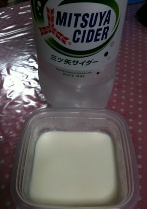 やわらか杏仁豆腐~三ツ矢サイダー-レシピのメイン写真