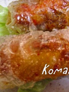 豚キムチがモチモチ!生春巻き揚げ-レシピのメイン写真
