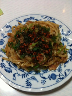 ラー油 トッピング 焼きうどん!-レシピのメイン写真