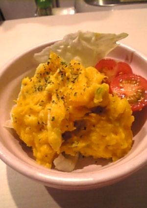 チーズでリッチに☆簡単かぼちゃサラダ-レシピのメイン写真