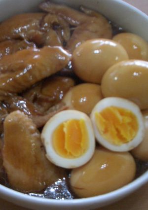 梅酒で簡単!手羽先の酢っぱ煮^m^-レシピのメイン写真