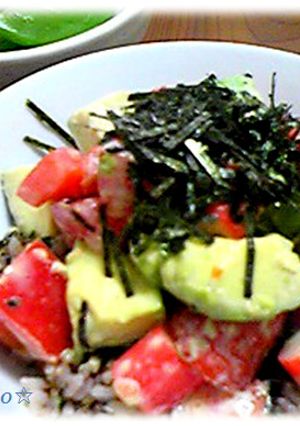 スピードランチ✿アボカドとトマトの丼-レシピのメイン写真