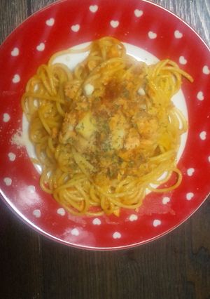 サーモンのトマトクリームパスタ-レシピのメイン写真