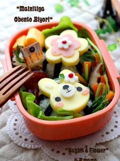 簡単♪チーズでうさぎちゃんのお弁当-レシピのメイン写真