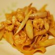 ホワイトアスパラとエビのクリームパスタ