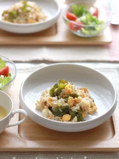 おいしいよ♪ 茎わかめ(めかぶ)の炒飯-レシピのメイン写真