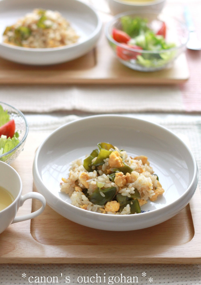 おいしいよ♪　茎わかめ（めかぶ）の炒飯-レシピのメイン写真