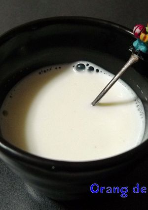 ミルクぜんざい？なホットあんこ牛乳-レシピのメイン写真