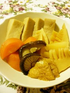 高野豆腐とタケノコの煮物♪-レシピのメイン写真