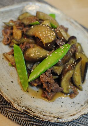 こくウマ！ナスと牛肉のにんにくみそ炒め。-レシピのメイン写真
