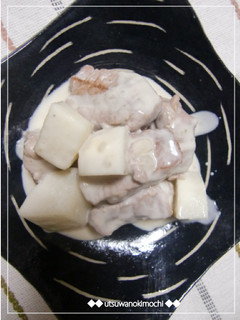 豚ヒレのゆず胡椒クリーム煮-レシピのメイン写真