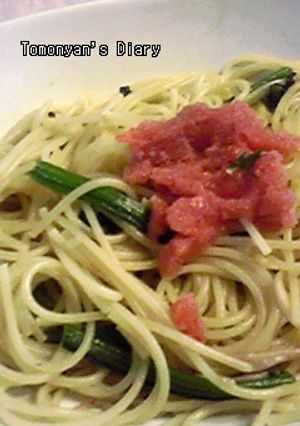 ほうれん草とキノコの和風明太パスタ-レシピのメイン写真