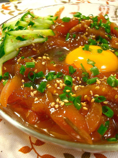 味付け簡単!カツオのユッケ-レシピのメイン写真