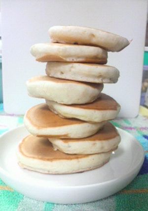 ふわもち☆バナナパンケーキタワー-レシピのメイン写真