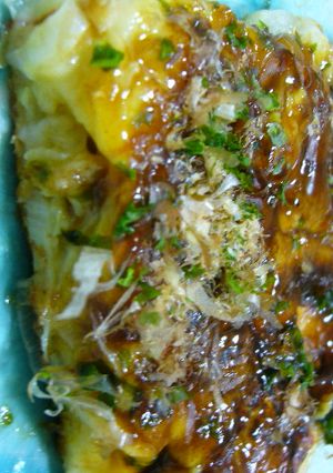 ふわもちとろ～ん♡お餅とお麩のお好み焼き-レシピのメイン写真