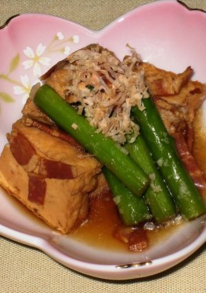 アスパラと厚揚げの煮浸し-レシピのメイン写真