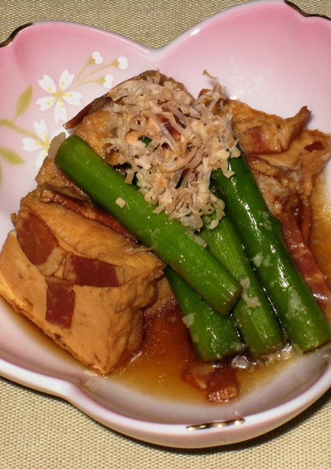 アスパラと厚揚げの煮浸し-レシピのメイン写真