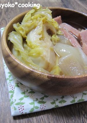 圧力鍋で芯まで丸ごと春キャベツの和風煮-レシピのメイン写真