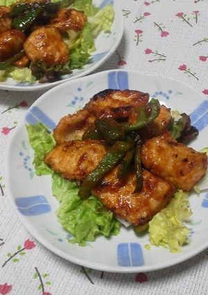 鶏胸肉とピーマンのケチャ炒め-レシピのメイン写真