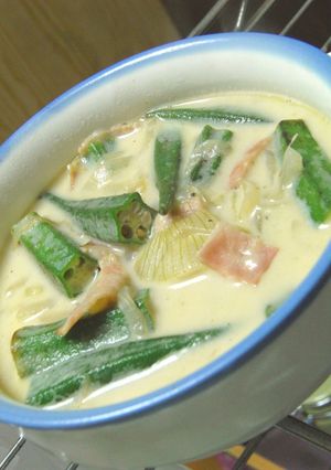 オクラのミルクスープ-レシピのメイン写真